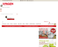 Webseite von 3Pagen zum 3Pagen Gutschein einlösen