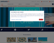 Webseite von Air France zum Air France Gutschein einlösen