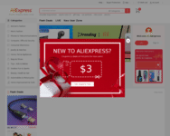 Webseite von AliExpress zum AliExpress Gutschein einlösen