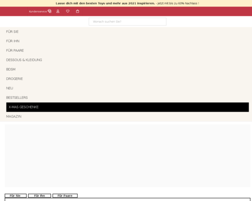 So sieht die Webseite von Beate Uhse aus So sieht die Webseite von Beate Uhse aus