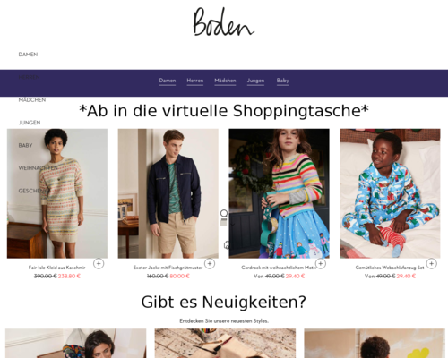 So sieht die Webseite von Boden aus