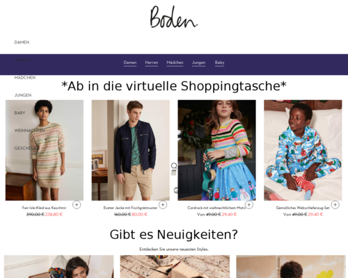 So sieht die Webseite von Boden aus So sieht die Webseite von Boden aus
