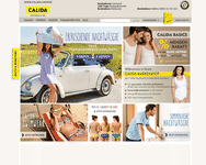 Webseite von Calida zum Calida Gutschein einlösen