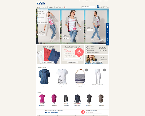 So sieht die Webseite von CECIL aus So sieht die Webseite von CECIL aus