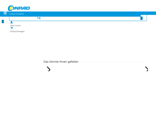 So sieht die Webseite von Conrad aus So sieht die Webseite von Conrad aus