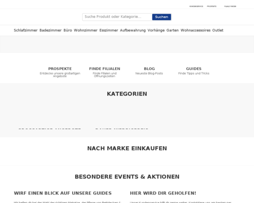 So sieht die Webseite von Dänisches Bettenlager aus So sieht die Webseite von Dänisches Bettenlager aus