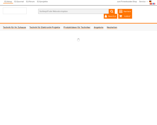 So sieht die Webseite von ELV aus So sieht die Webseite von ELV aus