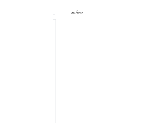 So sieht die Webseite von Enamora aus So sieht die Webseite von Enamora aus