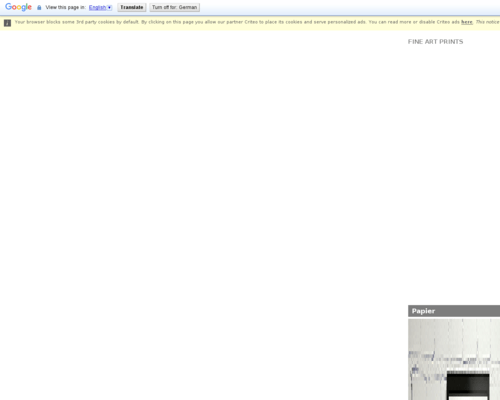 So sieht die Webseite von FineArtPrint aus So sieht die Webseite von FineArtPrint aus