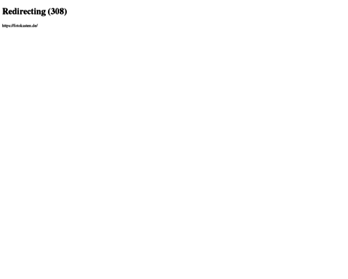 So sieht die Webseite von Fotokasten aus So sieht die Webseite von Fotokasten aus