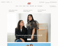 Webseite von H&M zum H&M Gutschein einlösen