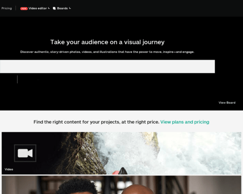 So sieht die Webseite von iStock aus So sieht die Webseite von iStock aus
