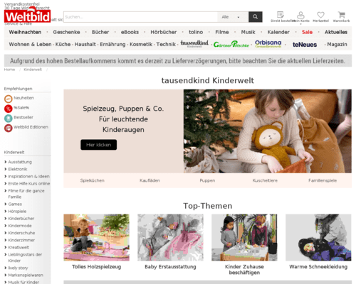 So sieht die Webseite von Kidoh aus So sieht die Webseite von Kidoh aus