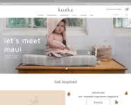 Webseite von koeka zum koeka Gutschein einlösen