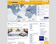 Webseite von Lufthansa zum Lufthansa Gutschein einlösen