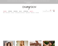Webseite von Onmyskin zum Onmyskin Gutschein einlösen