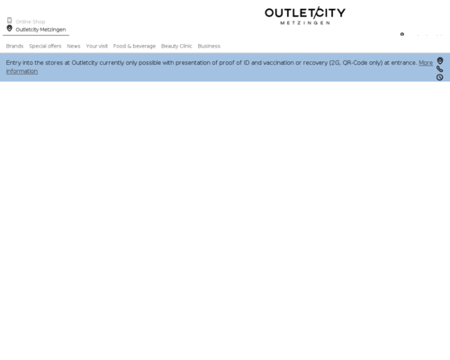So sieht die Webseite von OUTLETCITY.COM aus So sieht die Webseite von OUTLETCITY.COM aus