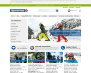 Webseite von Sportolino zum Sportolino Gutschein einlösen