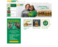 Webseite von Subway zum Subway Gutschein einlösen