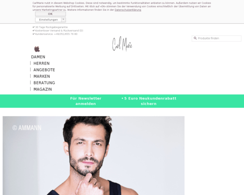 So sieht die Webseite von Sunny Dessous aus So sieht die Webseite von Sunny Dessous aus