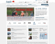 Webseite von Tapir zum Tapir Gutschein einlösen