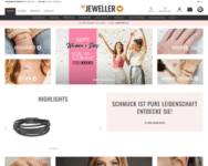Webseite von The Jeweller zum The Jeweller Gutschein einlösen