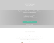 Webseite von Westwing zum Westwing Gutschein einlösen