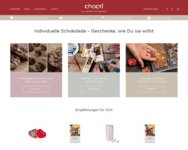 Webseite von Chocri zum Chocri Gutschein einlösen