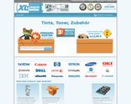 Webseite von XL-Toner zum XL-Toner Gutschein einlösen