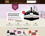 Webseite von Vinos zum Vinos Gutschein einlösen