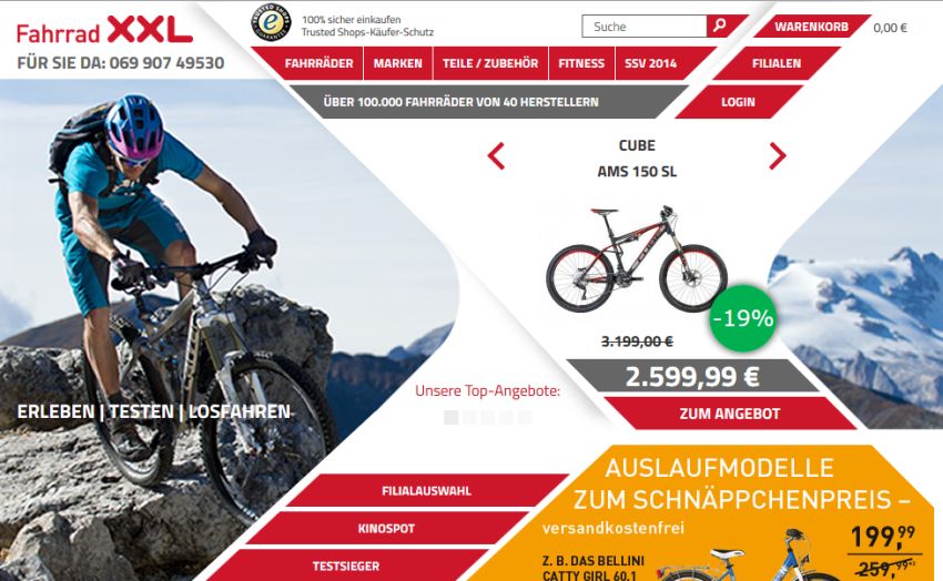 FAHRRAD XXL Gutschein Januar 2021 ᐅ 10€ + Bis zu 50 Rabatt