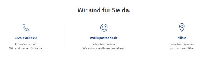 Postbank Kontakt