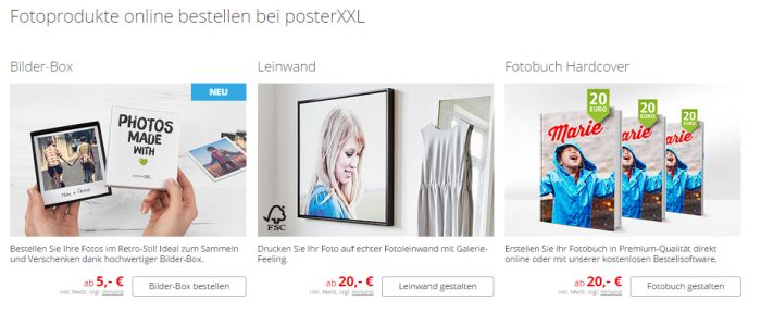 PosterXXL Produkte