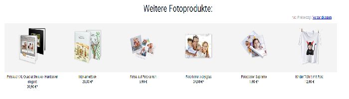 Smartphoto Produkte