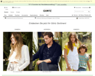 Webseite von Görtz zum Görtz Gutschein einlösen