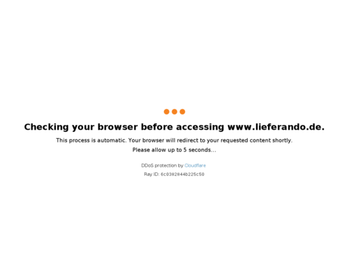 So sieht die Webseite von Lieferando aus
