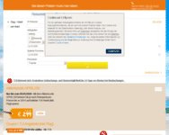 Webseite von 1-2-FLY zum 1-2-FLY Gutschein einlösen