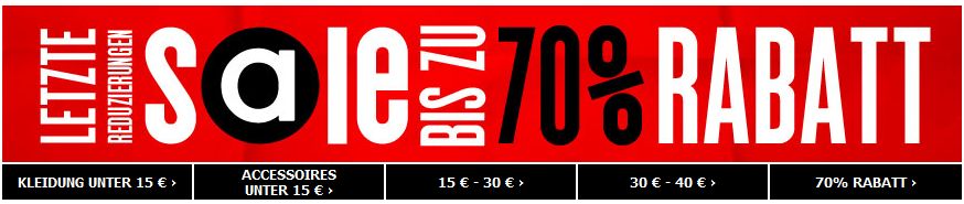 Im ASOS Outlet gibt es ständig Rabatte von bis zu 70%
