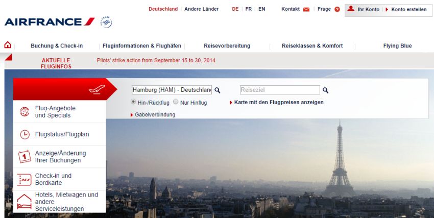 Air France Gutschein