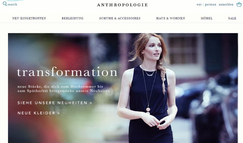 Anthropologie Gutschein
