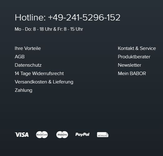 BABOR Service