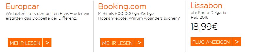 easyjet Partnerangebote