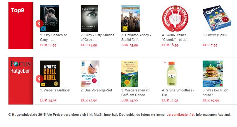 Hugendubel Empfehlungen