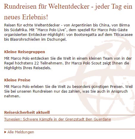 Marco Polo Reisen Rundreisen