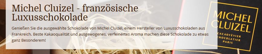 Luxus-Schokolade von Michel Cluisel