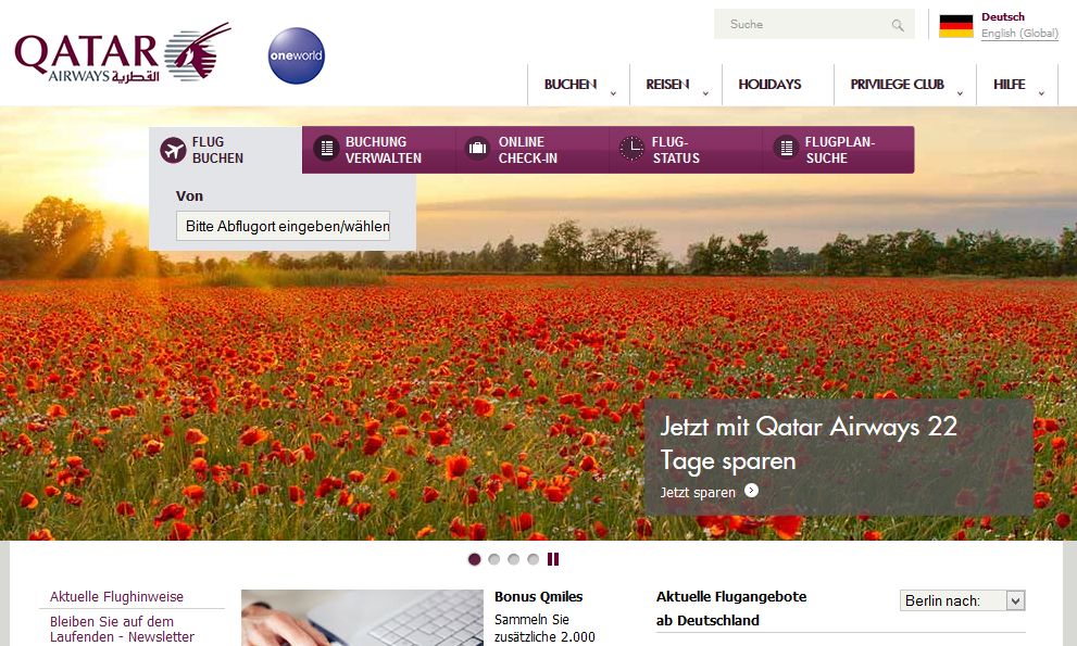 Qatar Airways Gutschein