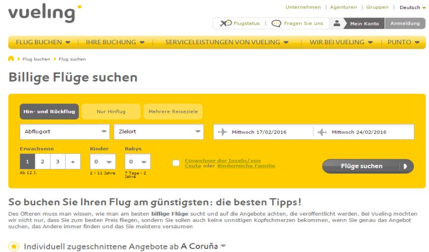 Vueling Gutschein